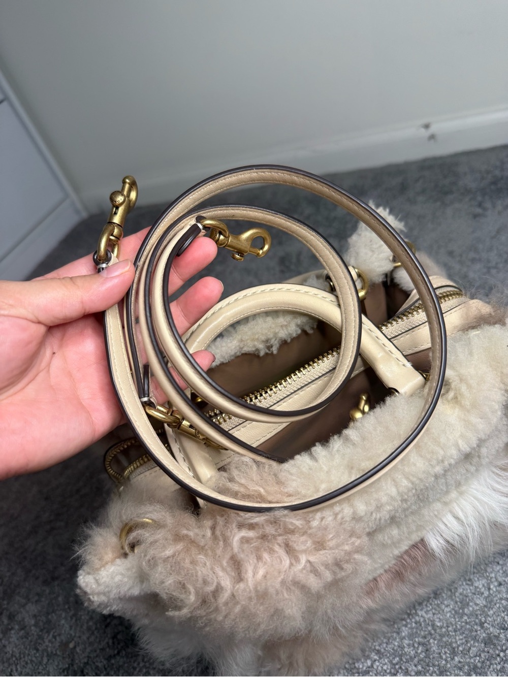 Coach Rogue 25 Shearling Patchwork - Picture 9 of 14